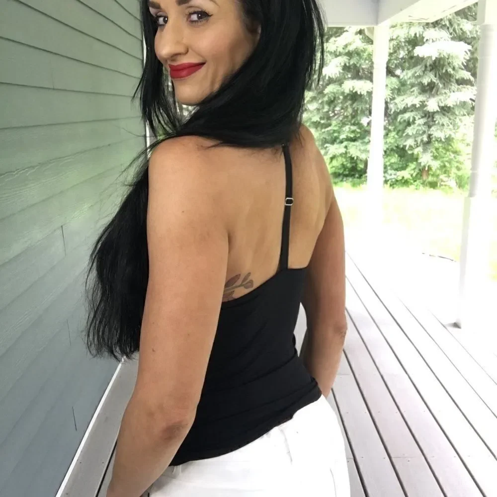 Dynamic Fashion Black seamless Y back tank